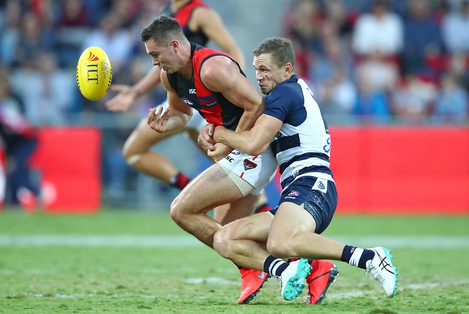 AFL 2019 JLT Community Series - Geelong v Essendon A potential move to the wing is on the cards for Joel Selwood. - Geelong Cats